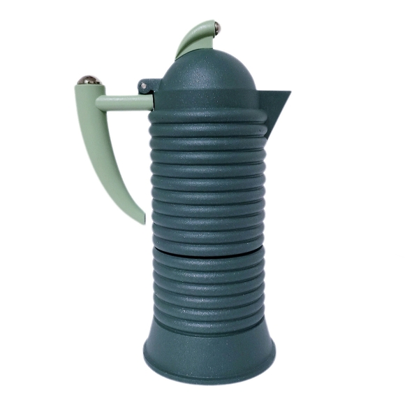 RARE Vintage Musk Green Calderoni Fratelli Happy Day Stovetop Espresso Maker New - Picture 4 of 13